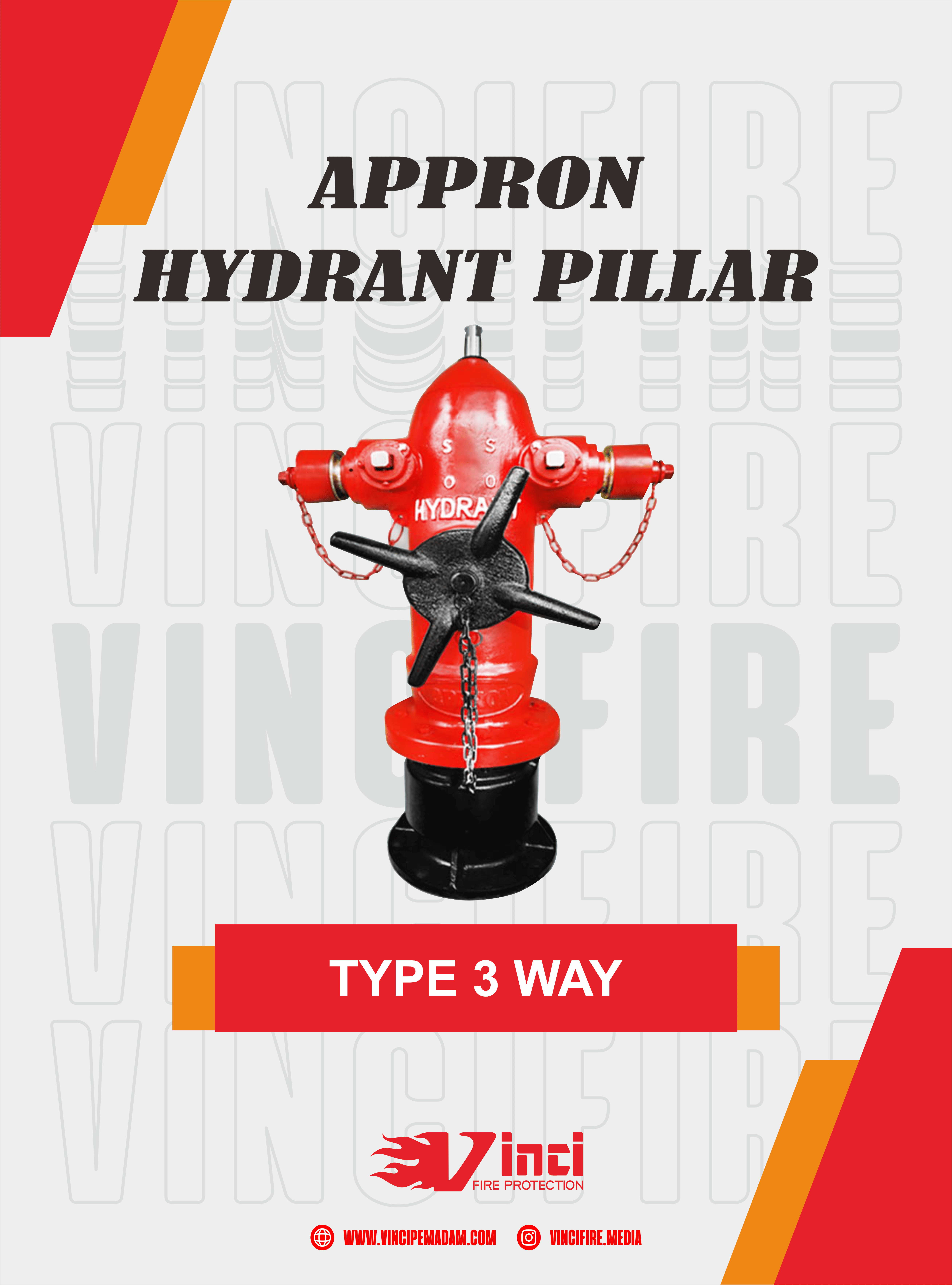 Hydrant Pillar APPRON Three Way