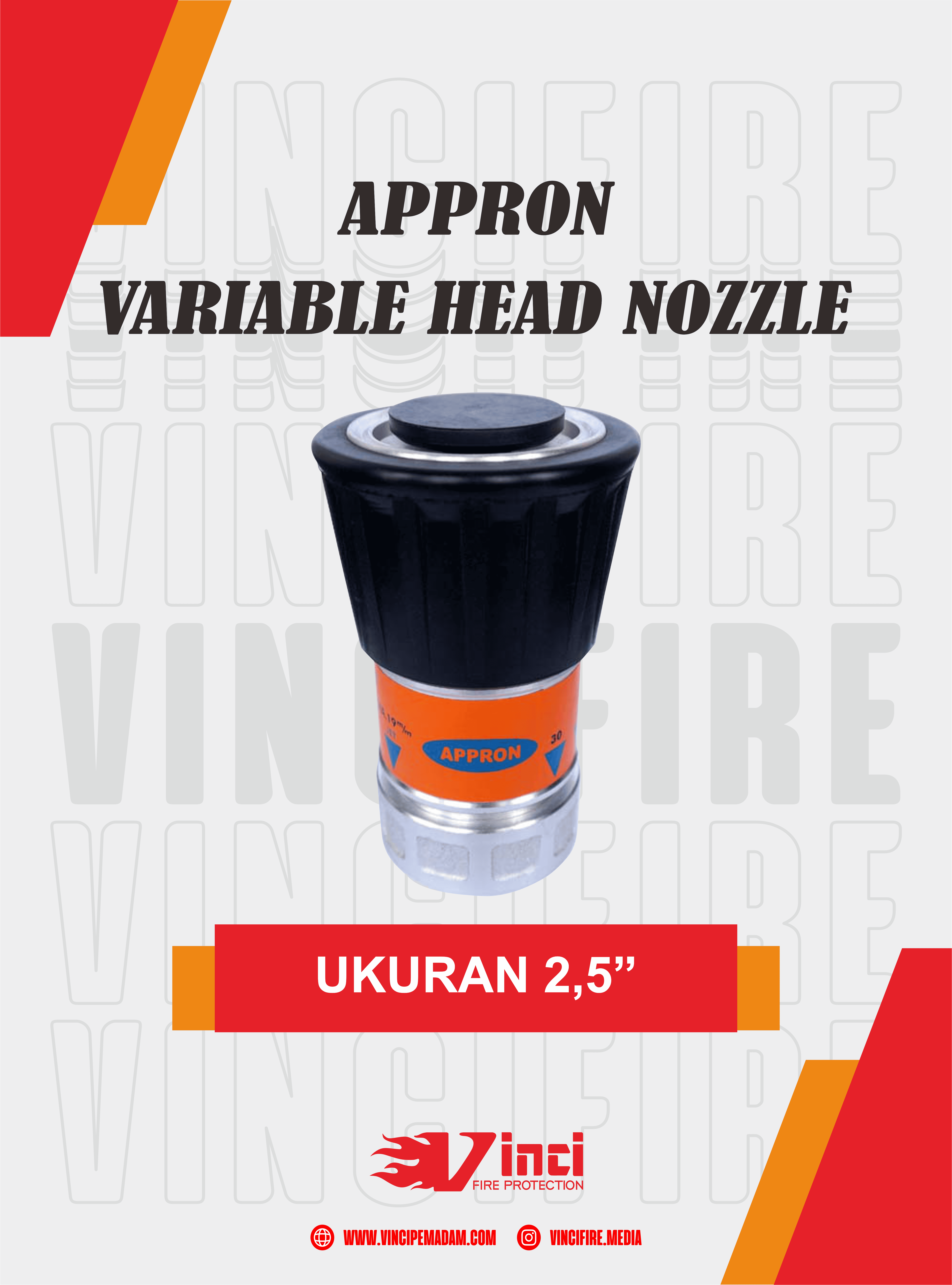 Variable Head Nozzle APPRON 2.5 inch