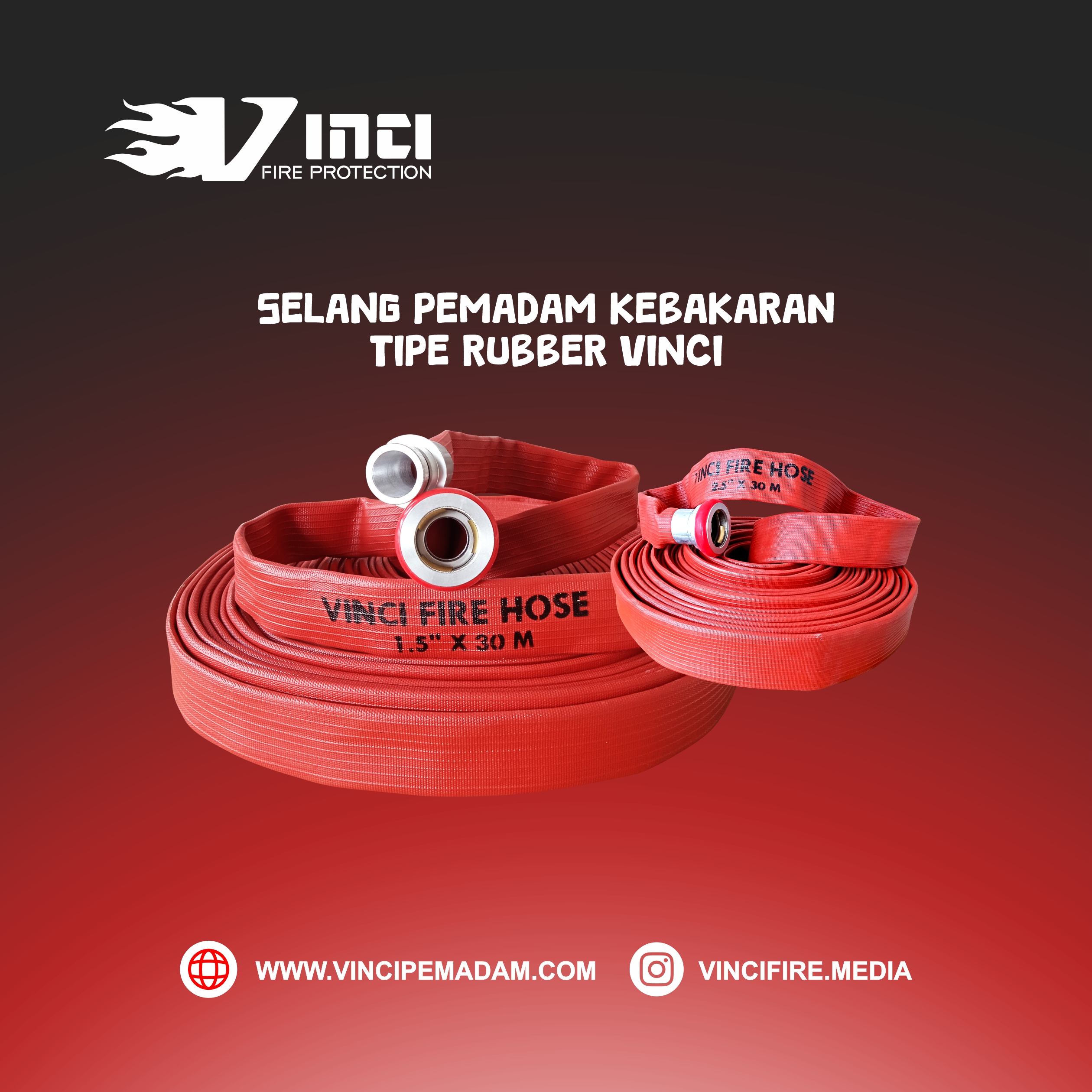 Selang Pemadam Rubber Vinci