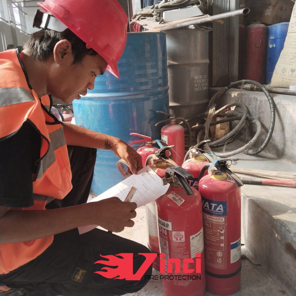 pengecekan tabung yang akan di refill